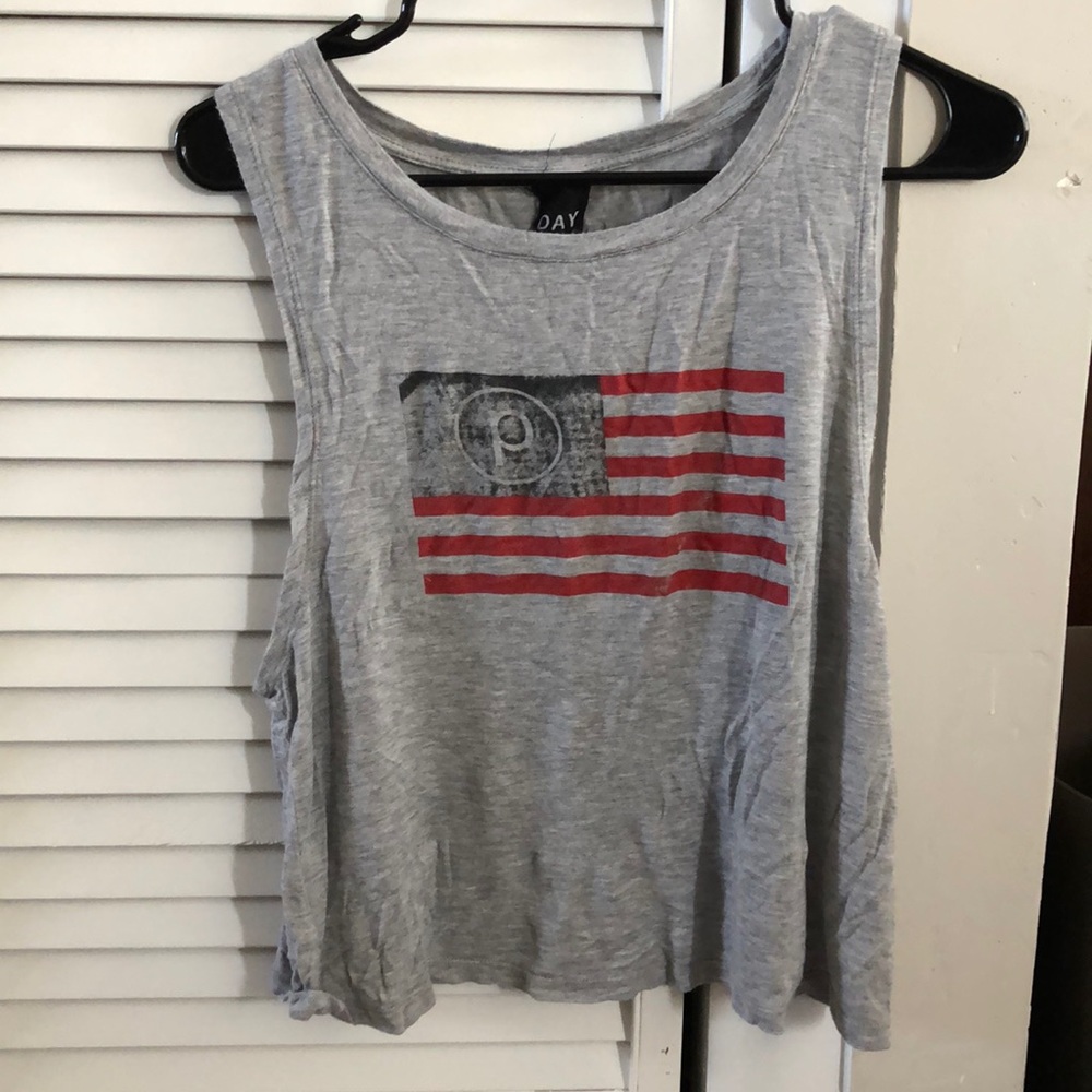 Pure Barre American flag tank